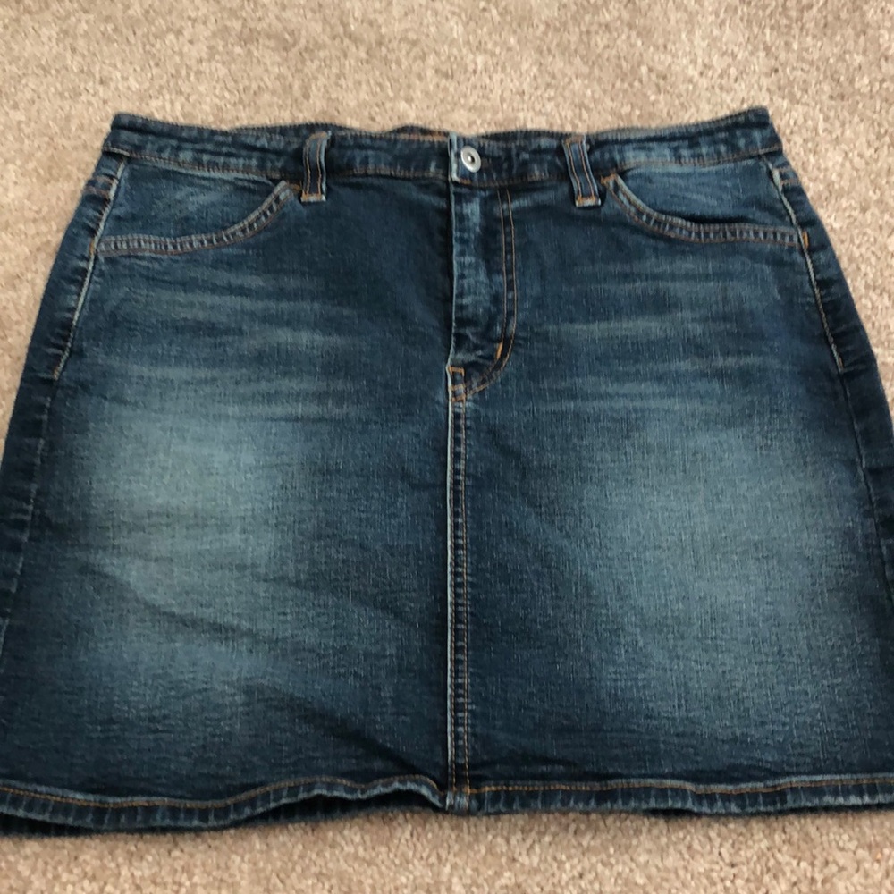 Denim mini skirt